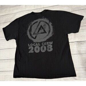Linkin Park 2008 Local Crew T Shirt Sz XL Minutes to Midnight Project Revolution